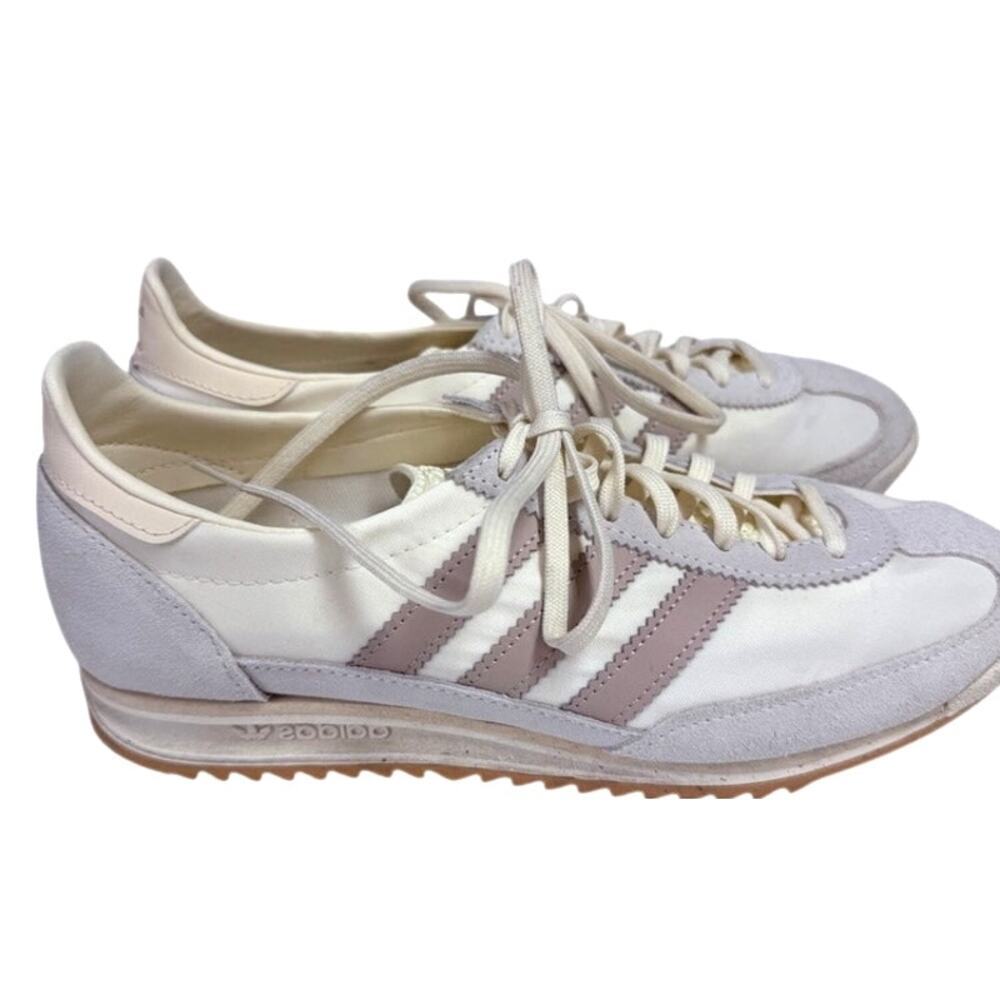 Adidas SL 72 OG Off White Wonder Taupe Womens Sneakers Size 9 Retro Runner - Picture 3 of 7